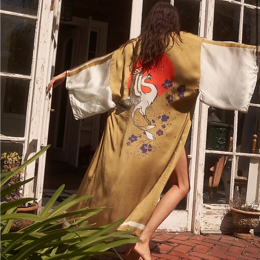 Free People Moon Dance Maxi Robe/Kimono